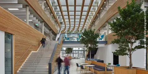 Inside the office building at © Crown copyright 2023 UK Hydrographic Office