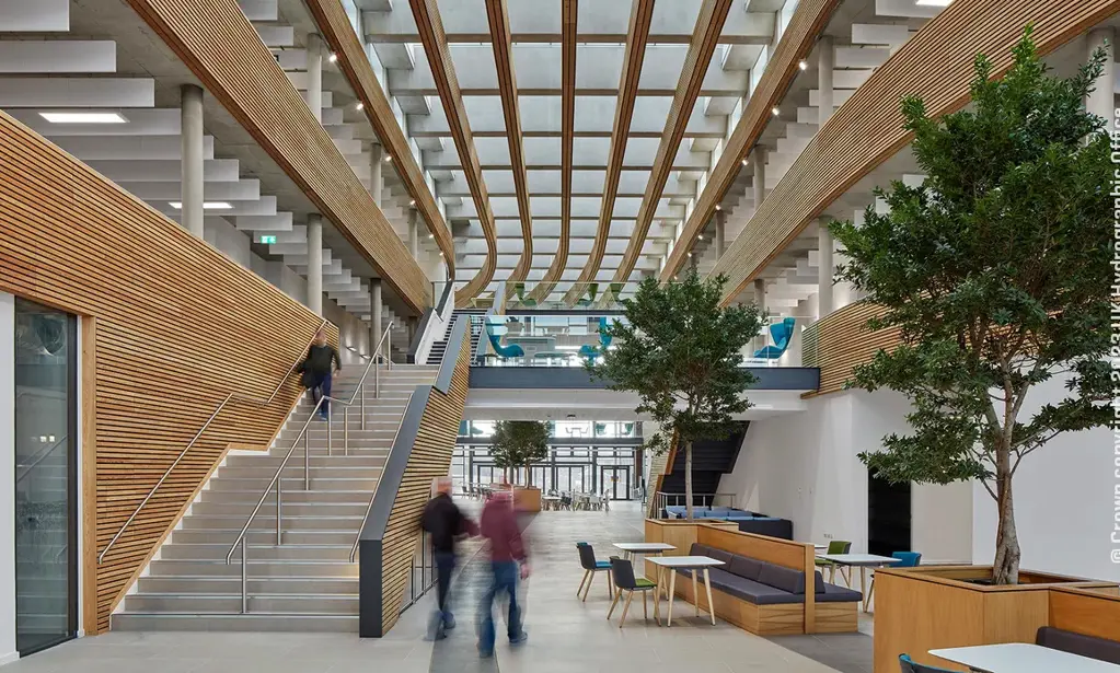 Inside the office building at © Crown copyright 2023 UK Hydrographic Office