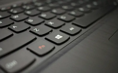 Close up of a Windows laptop keyboard